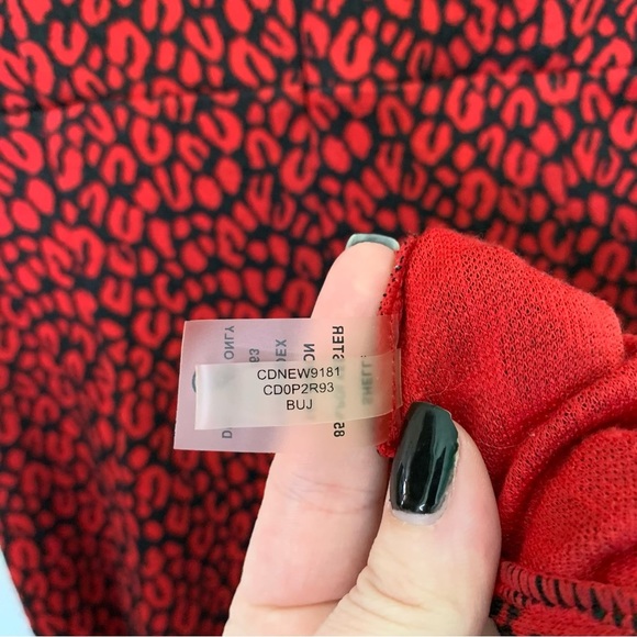 Calvin KLEIN KNEE LENGTH RED LEOPARD SLEEVELESS DRESS SIZE 6 - Picture 9 of 9